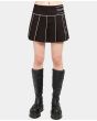 Black And White Pleated Skirt