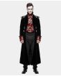 Devil Fashion Marcellus Gothic Coat Black Red