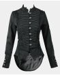 Hearts & Roses Women Gothic Steampunk Brocade Tailcoat