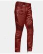 OUTLAW BURNT RED LEATHER PANT