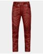 OUTLAW BURNT RED LEATHER PANT