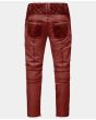 OUTLAW BURNT RED LEATHER PANT
