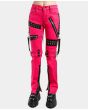 Pink Studded Bondage Pant Red Stittch