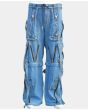 Retro Zig Zag Denim Gothic Pant