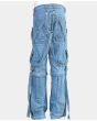 Retro Zig Zag Denim Gothic Pant
