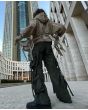 Street Wear Military Green Cargo Jeans pant