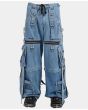 Tripp Denim X Strap Pants Punk Baggy Cargo Jesns With Straps