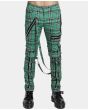 UNISEX GREEN PLAID BONDAGE PANT