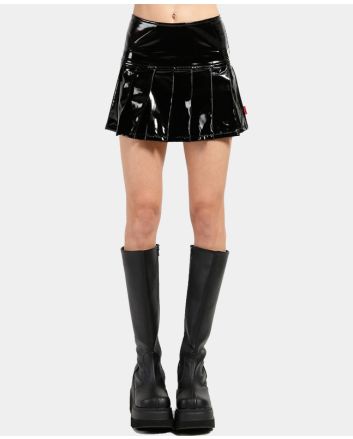 Black Leather Skirt