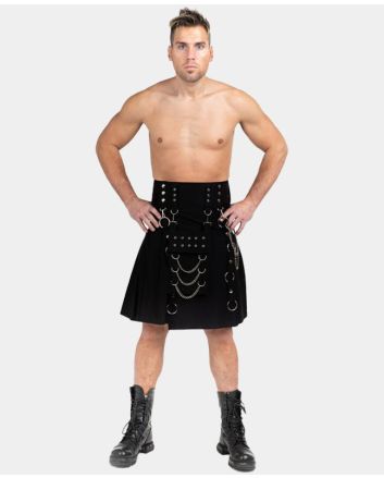Black Fashion Skirt For Men