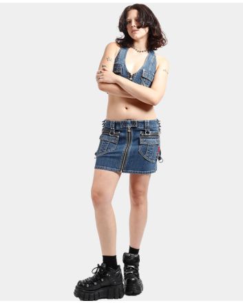 Blue Indigo Denim Skirt
