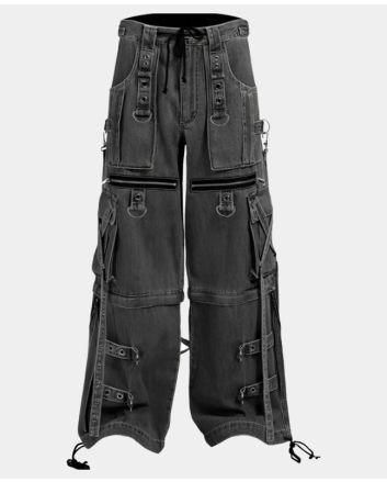 Denim X Strap Pant Fogh Wash Gothic Pant