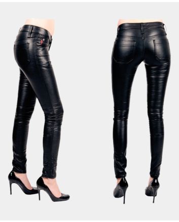 Faux Leather Jeans For Women
