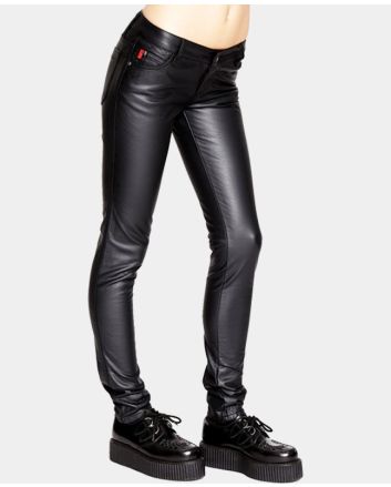 Faux Leather Jeans For Women