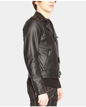 Faux Leather Moto Jacket