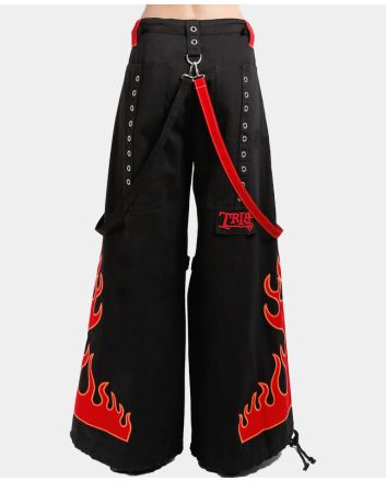 Flame Dark Street Tripp Pant Red & Black