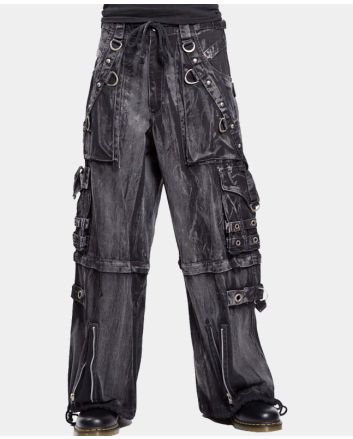 Goth Cargo Pant Black Distressed Tripp Pants