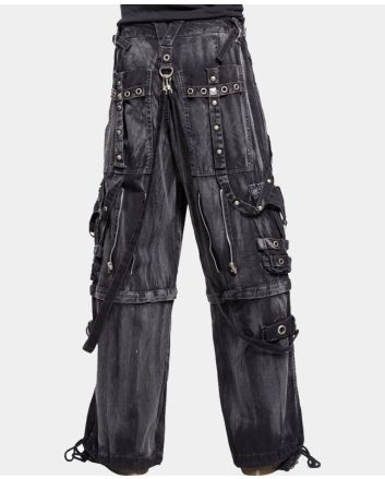 Goth Cargo Pant Black Distressed Tripp Pants