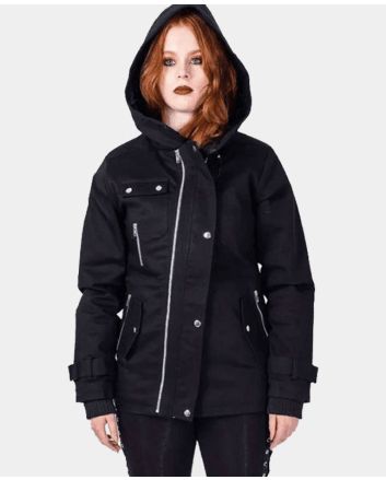 Gothic Emo Jacket Ladies Black