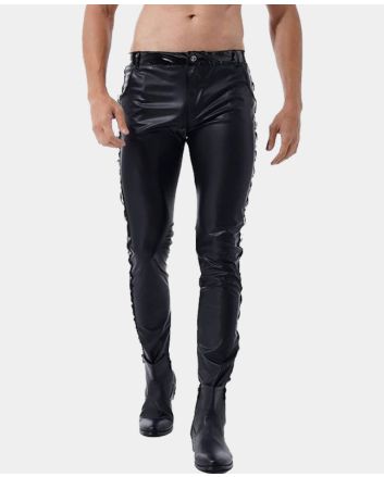LEATHER PANT FOR MEN REAL BLACK LEATHER
