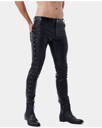 LEATHER PANT FOR MEN REAL BLACK LEATHER