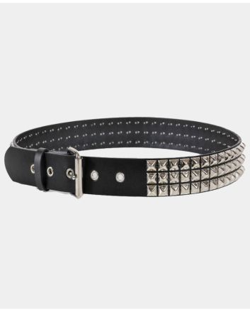 Row Pyramid Studded Belt