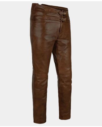 SPANISH BROWN JIM MORRISON LEATHER PANT