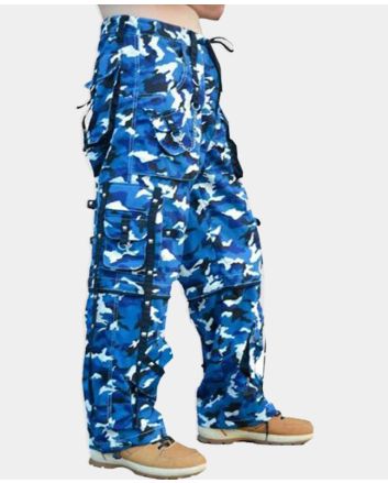 TRIPP NYC BLUE CAMOUFLAGE CARGO PANT