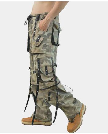 Unisex Camo Baggy Cargo Pant