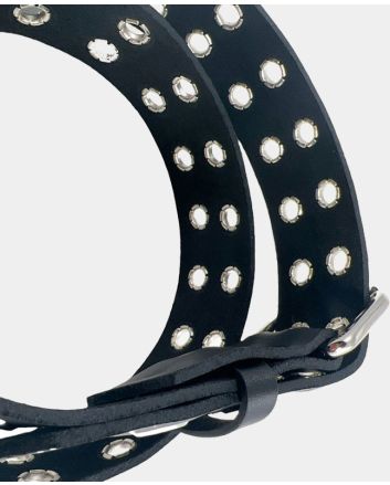 Vegan Premium Leather Eyelet Belt
