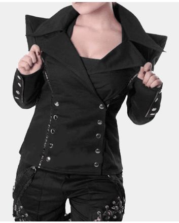 Women Jacket Gothic Cotton