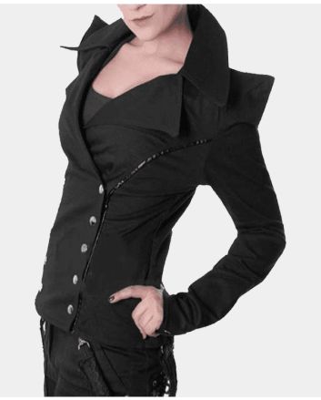 Women Jacket Gothic Cotton