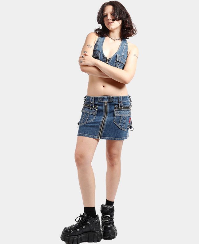 Blue Indigo Denim Skirt