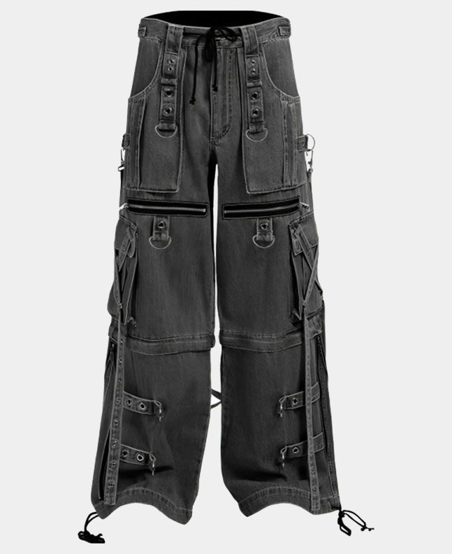 Denim X Strap Pant Fogh Wash Gothic Pant