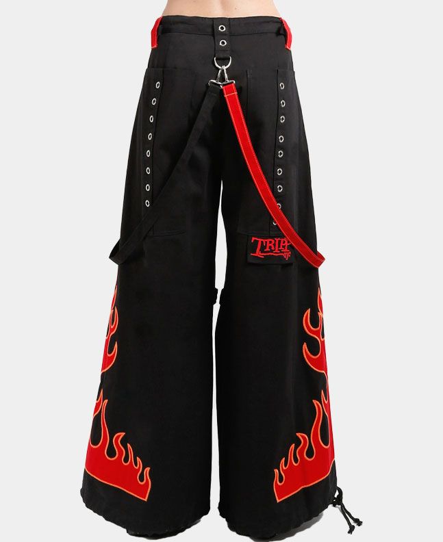 Flame Dark Street Tripp Pant Red & Black
