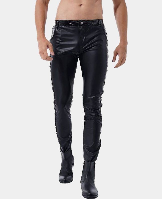 LEATHER PANT FOR MEN REAL BLACK LEATHER