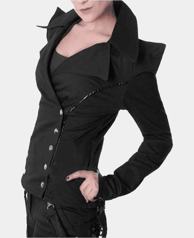 Women Jacket Gothic Cotton