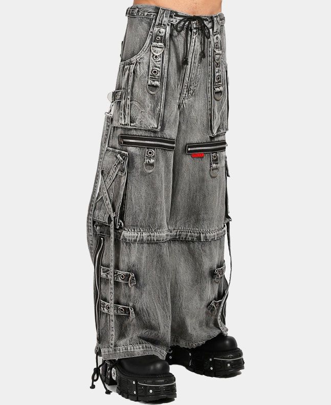 X Strap Tripp Pant Fog Gray Washed Denim